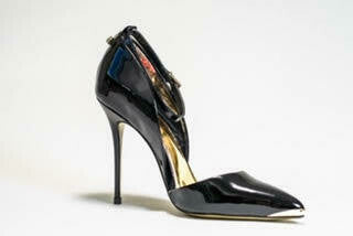 L'Medina D'Orsay Pump in Onyx Patent Leather